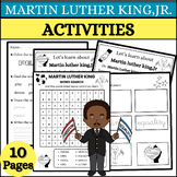 MARTIN LUTHER KING,JR. ACTIVITIES WOKSHEET/JANUARY
