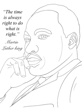 Preview of MARTIN LUTHER KING, JR. ART PRINTABLE ONLY