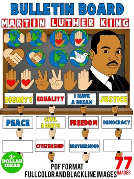 Preview of MARTIN LUTHER KING ACTIVITIES| BLACK HISTORY MONTH ACTIVITIES | BULLETIN BOARD