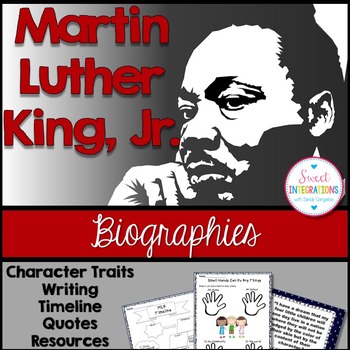 Preview of Black History Month - Martin Luther King, Jr. Biography - Martin Luther King Day