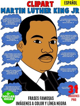 Preview of MARTIN LUTHER KING ACTIVITIES| BLACK HISTORY MONTH | FRASES FAMOSAS CLIPAR