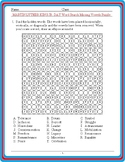 MARTIN LUTHER KING JR. DAY Vocabulary Wordsearch Missing V