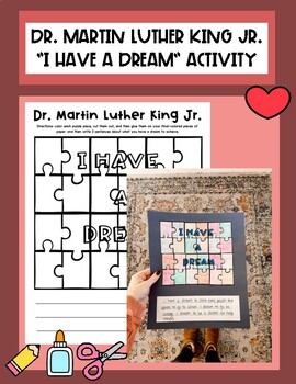Preview of MARTIN LUTHER KING JR "I HAVE A DREAM" ACTIVITY