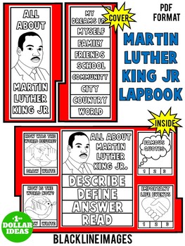 Preview of MARTIN LUTHER KING ACTIVITIES| BLACK HISTORY MONTH ACTIVITIES | LAPBOOK