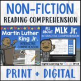 MARTIN LUTHER KING JR Nonfiction Comprehension BUNDLE Prin