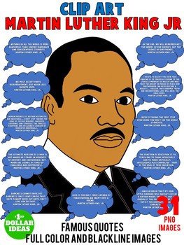 Preview of MARTIN LUTHER KING ACTIVITIES| BLACK HISTORY MONTH | FAMOUS QUOTES CLIPART