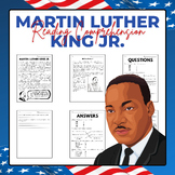 Martin Luther King jr Reading Comprehension | Black histor