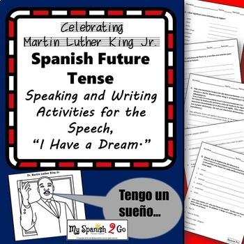 Preview of MARTIN LUTHER KING JR.:  Spanish Activities for Intermediate or Advanced Level