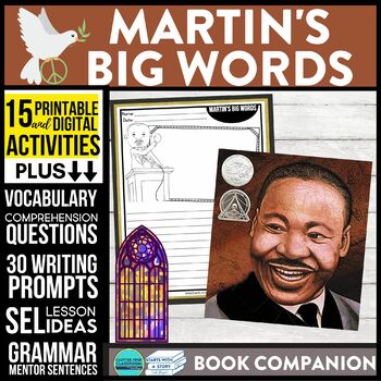 Preview of MARTIN'S BIG WORDS activities READING COMPREHENSION - Book Companion read aloud