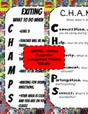 MARVEL CHAMPS Classroom Management Posters (editable)