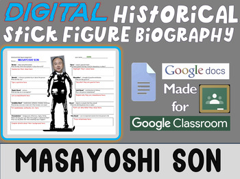 Preview of MASAYOSHI SON Digital Historical Stick Figure Biography (MINI BIOS)