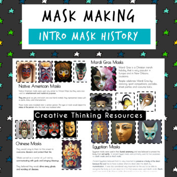 Preview of MASK MAKING | Intro to Mask History