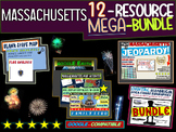 MASSACHUSETTS STATE MEGA-BUNDLE! Maps, Flag and Song Analy