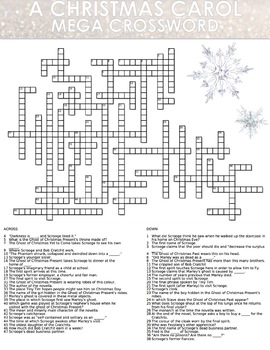 Massive A Christmas Carol Crossword Puzzle 50 Clues By Breathing Space