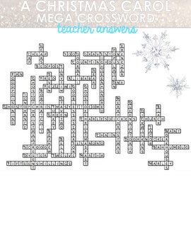 MASSIVE #39 A Christmas Carol #39 Crossword Puzzle 50 Clues by Breathing Space