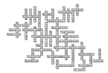 MASSIVE Macbeth Crossword Puzzle - 50 Clues! by Breathing 