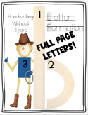 Full Page MAT MAN Handwriting Without Tears Style Letter F