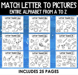 MATCH THE LETTER TO THE PICTURES A-Z | MATCHING LETTER SOUNDS