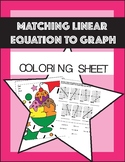 MATCHING LINEAR EQUATION TO GRAPH COLORING SHEET MATH