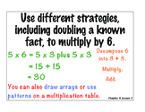 MATH: Applying Multiplication and Division strategy charts