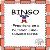 Find the Missing Fractions on a Number Line BINGO Number Sense