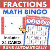 Identifying Fractions on a Number Line MATH BINGO Game