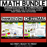 MATH BUNDLE | Ordinal and Positional Words | Thanksgiving 
