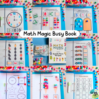 Preview of MATH BUSY BOOK / LAMINATED VELCRO ACTIVITY / LEARNING BINDER