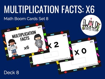 Preview of Multiplication Facts x6 Boom Cards
