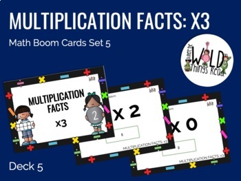 Preview of Multiplication Facts x3 Boom Cards