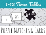 MATH CENTER: 1-12 Times Tables Matching Puzzles