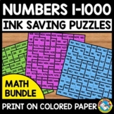 MATH CENTER ACTIVITY NUMBERS 1 TO 1000 CHART PUZZLE 2ND GR