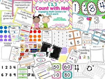 Preview of MATH CENTERS BUNDLE: Counting and Patterns