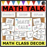 MATH CLASSROOM DECOR Math Talks Bulletin Board BACK TO SCHOOL