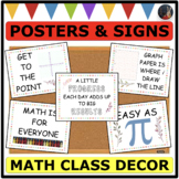 MATH CLASSROOM DECOR Posters and Signs BACK TO SCHOOL