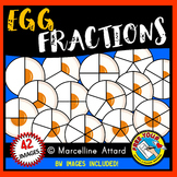 MATH CLIPART FOOD |  EGG FRACTIONS CLIP ART