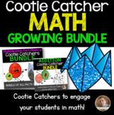 MATH Cootie Catcher/Fortune Teller GROWING BUNDLE- Grades 2-5
