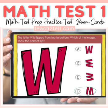 Preview of Math Test Prep Review 1 Digital Boom Cards