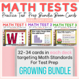 Math Test Prep Review Digital Boom Cards Bundle