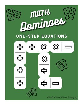 Preview of MATH DOMINOES_One Step Equations