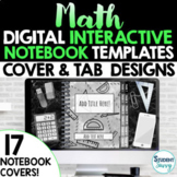 MATH Digital Interactive Notebook Templates Covers  | Goog