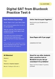 MATH Digital SAT from Bluebook Entire Practice Test 6 Screenshots