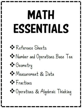 Preview of MATH ESSENTIALS