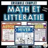 MATH & LITTÉRATIE - Hiver -  Pâques - French Activities - 