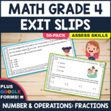 4TH GRADE NUMBER & OPERATIONS FRACTIONS (4.NF): 50 Math Ex