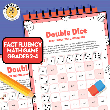 Preview of MATH FACT GAME - Grades 2,3,4 - Addition, Subtraction, Multiplication, Division
