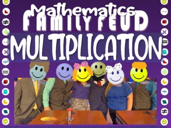 Preview of MATH FAMILY FEUD! MULTIPLICATION Edition - fun, interactive classroom game
