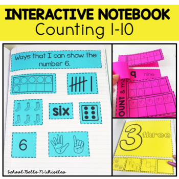 Preview of COUNTING 1-10 NOTEBOOK
