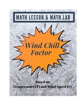 Preview of MATH LESSON & MATH LAB - Wind Chill Factor