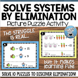 MATH LOGIC PUZZLES | SOLVE SYSTEMS BY ELIMINATION